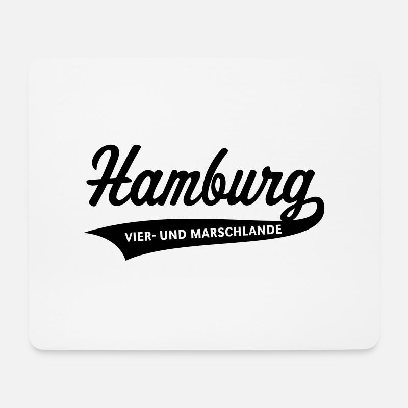 Hamburg – Vier- und Marschlande (Vierlande) - Mousepad (Querformat) - Weiß