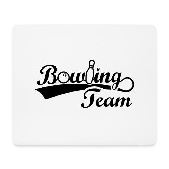 Bowling Team - bowling tour ball - Mouse Pad (horizontal) - white - Front