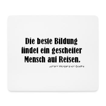 Beste Bildung - Reisen - Mousepad (Querformat) - Weiß - Vorne