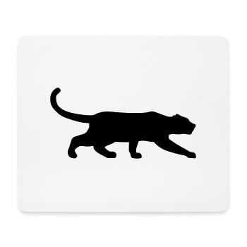 black panther creeps vektor - Mouse Pad (horizontal) - white - Front