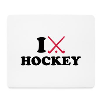 Hockey - Mousepad (Querformat) - Weiß - Vorne