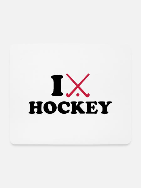 Hockey - Mousepad (Querformat) - Weiß