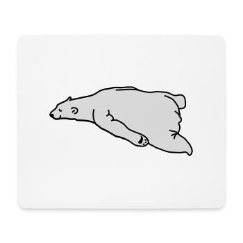 lazy_bear - Mouse Pad (horizontal) - white - Front