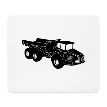 dumper Articulated hauler - Mouse Pad (horizontal) - white - Front
