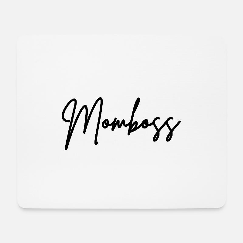 momboss 3 - Mousepad (Querformat) - Weiß