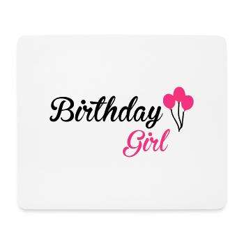 Birthday Girl - Mousepad (Querformat) - Weiß - Vorne