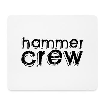hammer crew - Mousepad (Querformat) - Weiß - Vorne