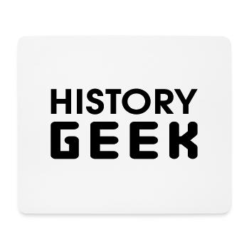 History Geek - Mouse Pad (horizontal) - white - Front