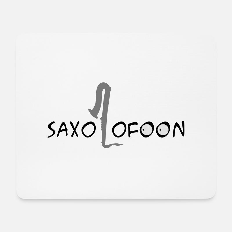 Sax - Mousepad (Querformat) - Weiß