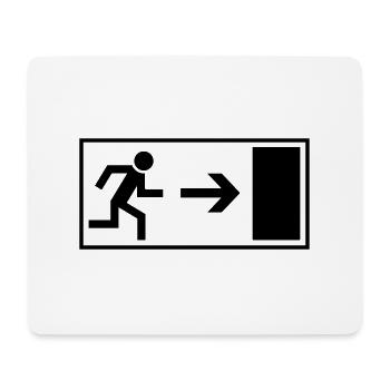 exit_f1 - Mousepad (Querformat) - Weiß - Vorne
