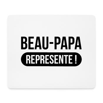 Beau-Père Représente ! - Tapis de souris (format paysage) - blanc - Devant