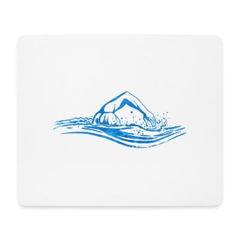 Swim lifeguards - Mouse Pad (horizontal) - white - Front