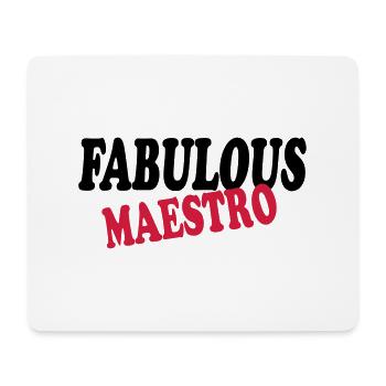 Fabulous maestro - Mouse Pad (horizontal) - white - Front