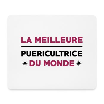 Puériculture / Puéricultrice / Bébé / Maternelle - Tapis de souris (format paysage) - blanc - Devant