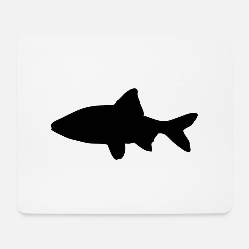Plötze - Fisch - Fish - Mousepad (Querformat) - Weiß
