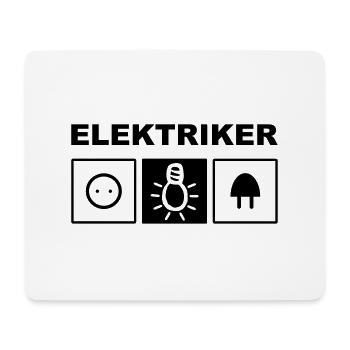 Elektriker Elektrik - Mousepad (Querformat) - Weiß - Vorne