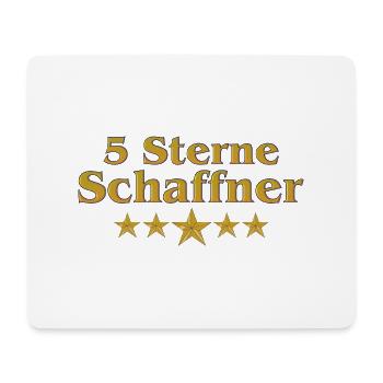 Goldene Serie - 5 Sterne Schaffner - Mousepad (Querformat) - Weiß - Vorne