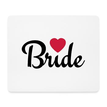 bride with heart 2c - Mousepad (Querformat) - Weiß - Vorne