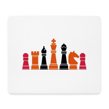 schachfiguren_2 - Tapis de souris (format paysage) - blanc - Devant