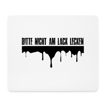 Tuning - Bitte nicht am Lack lecken - Mousepad (Querformat) - Weiß - Vorne