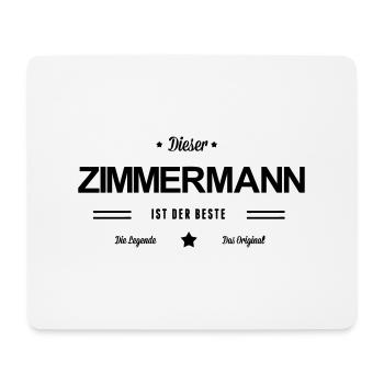 Bester Zimmermann - Mousepad (Querformat) - Weiß - Vorne
