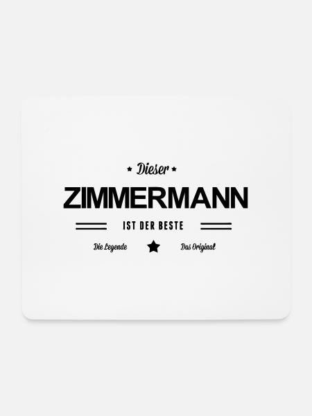 Bester Zimmermann - Mousepad (Querformat) - Weiß