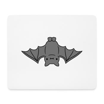 suesse kleine fledermaus haengt - Mousepad (Querformat) - Weiß - Vorne