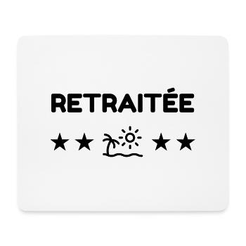 Ruhestand / Rentner / Rentnerin / Rente - Mousepad (Querformat) - Weiß - Vorne