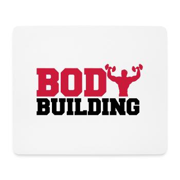 text training poses outline hand arm muscles stron - Mouse Pad (horizontal) - white - Front
