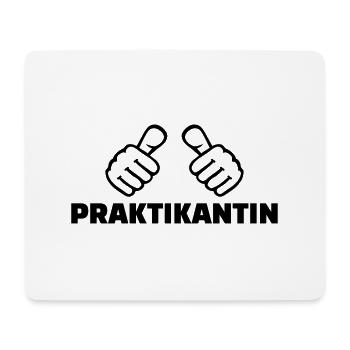 Praktikantin - Mousepad (Querformat) - Weiß - Vorne