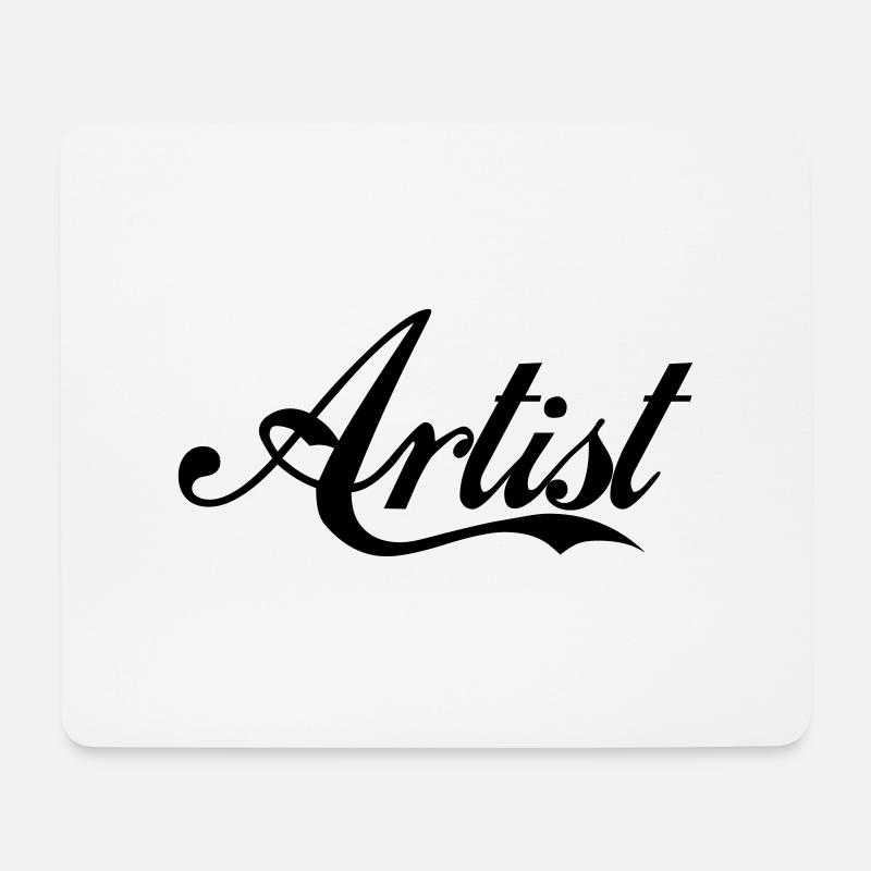 Artist Label - Mousepad (Querformat) - Weiß