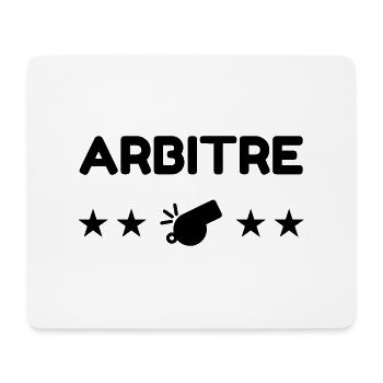 Arbitre / Arbitrage / Sport / Sifflet - Tapis de souris (format paysage) - blanc - Devant