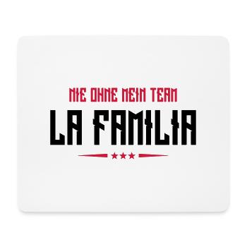 familia nie ohne mein team - Mousepad (Querformat) - Weiß - Vorne
