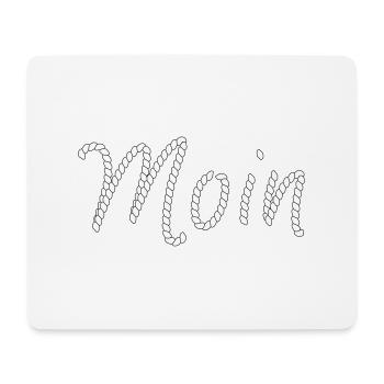 Moin - Tapis de souris (format paysage) - blanc - Devant