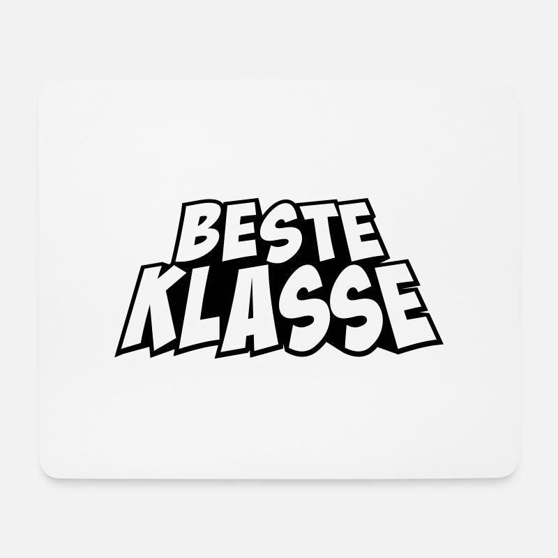 Cooler Spruch Beste Klasse Schule Abitur Geschenk - Mousepad (Querformat) - Weiß