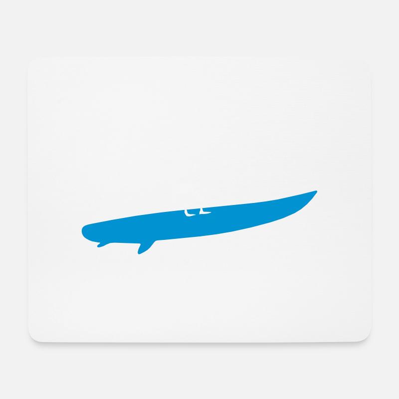 Surfing goose silhouette - Mouse Pad (horizontal) - white