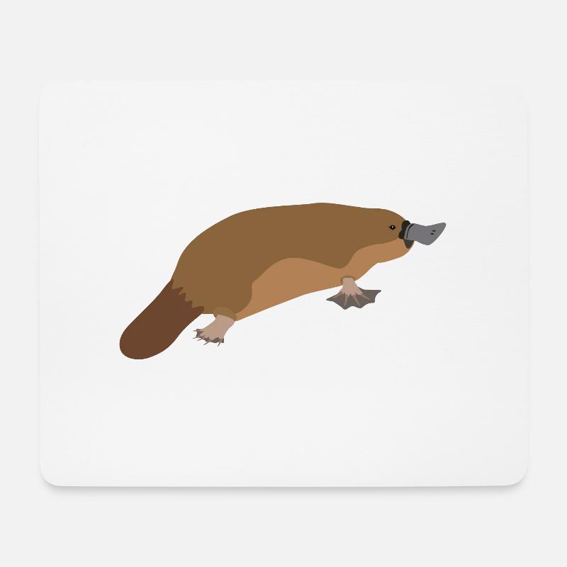 Schnabeltier - Platypus - Mousepad (Querformat) - Weiß