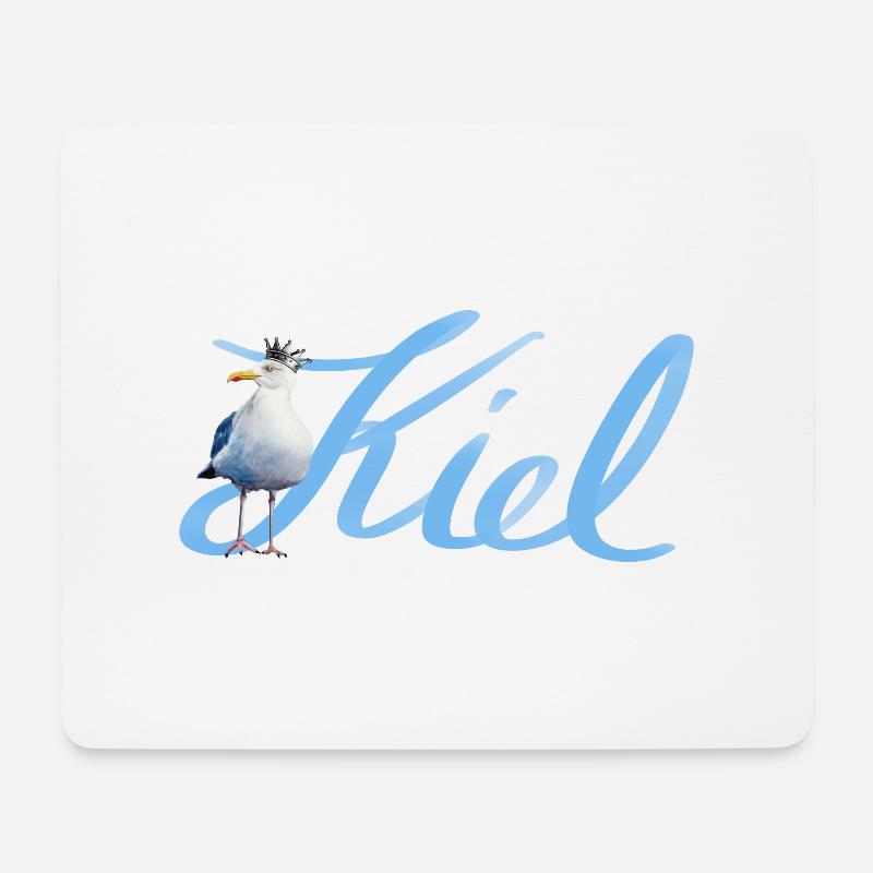 kiel möwe - Mousepad (Querformat) - Weiß