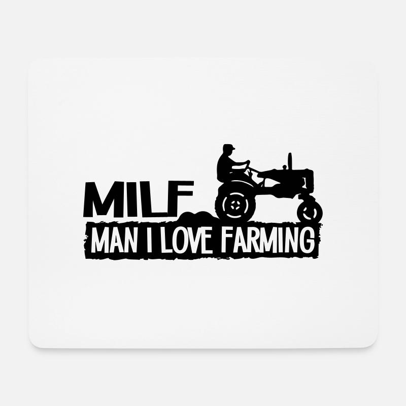 Man I Love Farming - Mousepad (Querformat) - Weiß