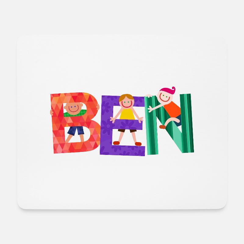 Ben - Mousepad (Querformat) - Weiß