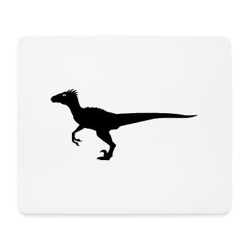 Velociraptor - Mousepad (Querformat) - Weiß - Vorne