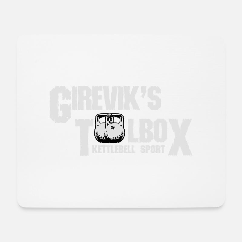 Girevik's Toolbox - Mousepad (Querformat) - Weiß