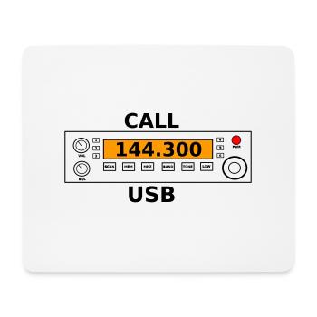 Radio call 144.300 Mhz ham radio - Mouse Pad (horizontal) - white - Front