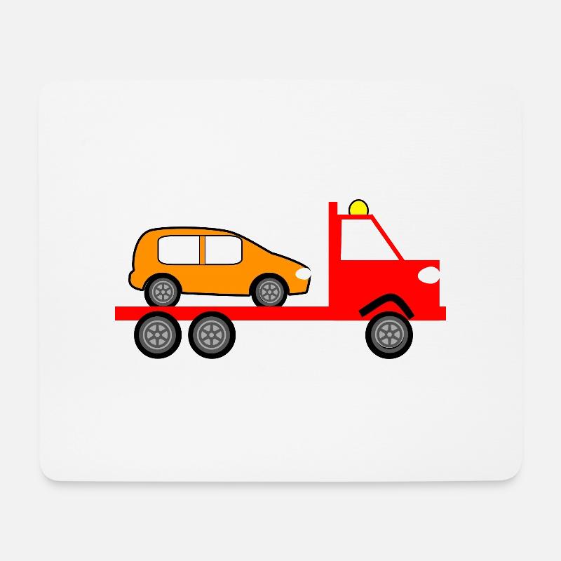 Truck - Mousepad (Querformat) - Weiß