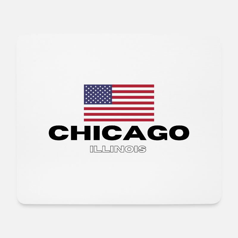 Chicago - Mouse Pad (horizontal) - white