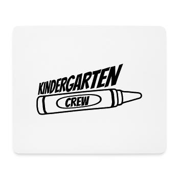 Team Kindergarten Crew Wachsmalstift - Mousepad (Querformat) - Weiß - Vorne