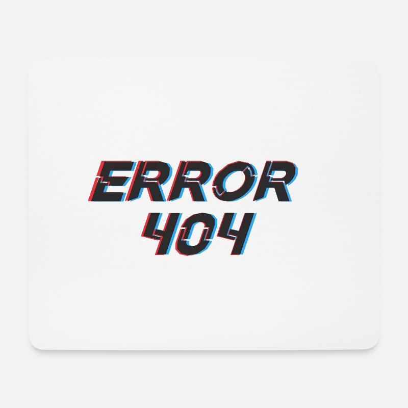 Fehler 404 - Mousepad (Querformat) - Weiß