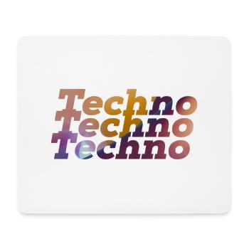 Techno Rave Design Fête de musique électronique 2022 - Tapis de souris (format paysage) - blanc - Devant