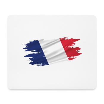 Flagge Patriot Geschenk Heimat Land Frankreich - Mousepad (Querformat) - Weiß - Vorne