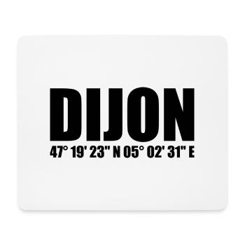Dijon Koordinaten - Mousepad (Querformat) - Weiß - Vorne